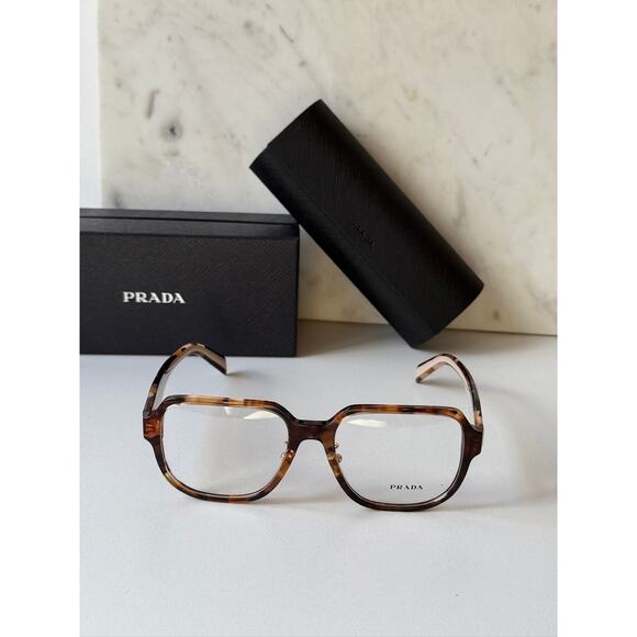 NEW Prada PR B07VD Havana Brown Powder Eyeglasses Frames - Picture 5 of 7